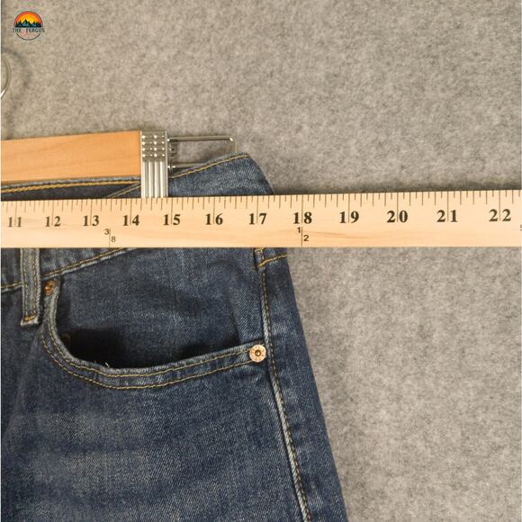 Levi's 505 Jeans Blue Medium Wash Straight Leg Tailored Denim Men's 36X27 - Picture 6 of 11